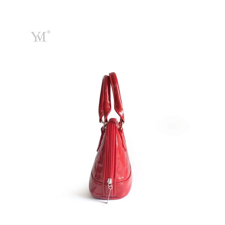 China factory direct sale latest model color red fashion tote handbags