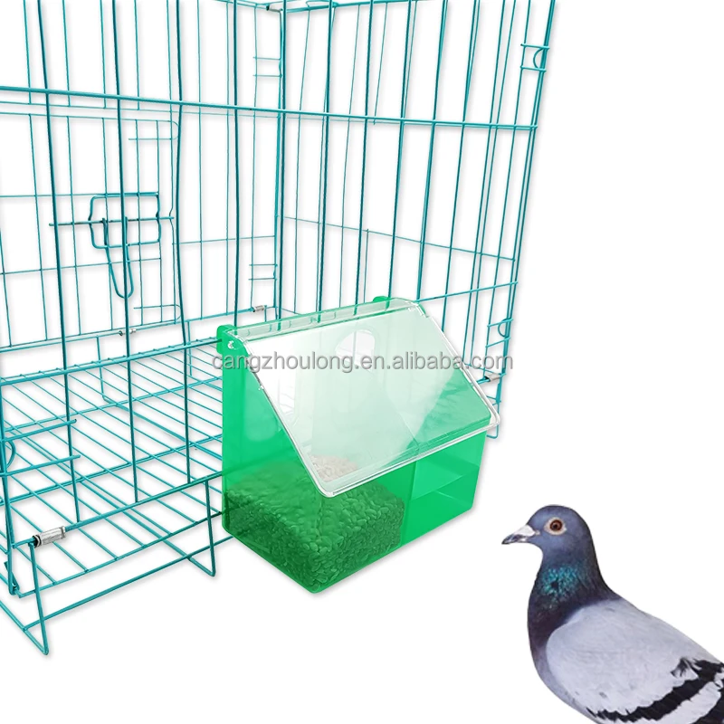 ZB LMB 07 Automatic Breeding Box Food Drinker Water Supplies Plastig Pigeon Feeder 2 Hole