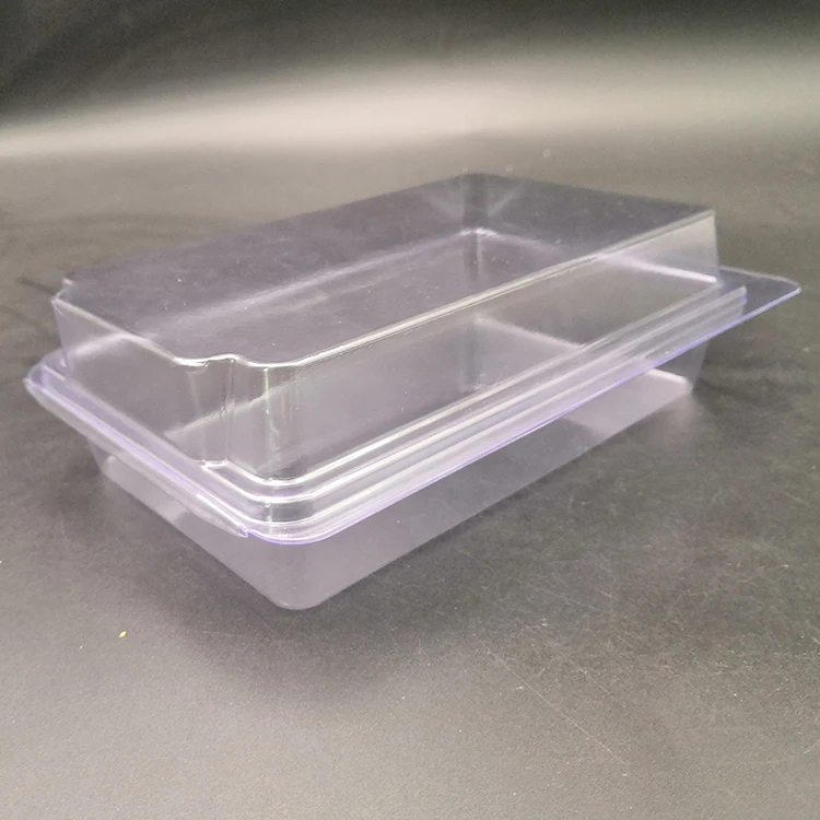 custom eco friendly compostable clamshell blister pvc packaging tray