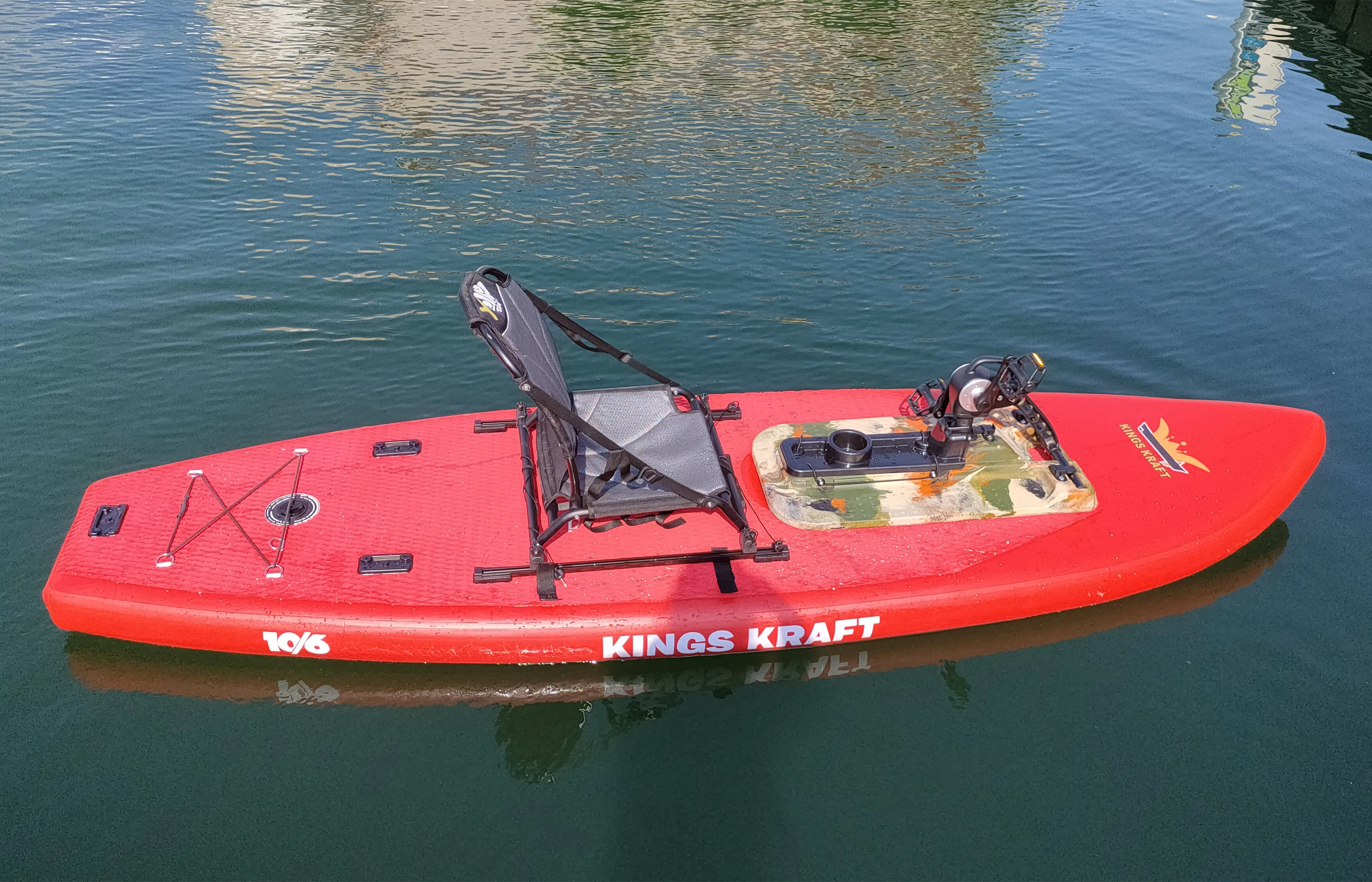 LULUSKY Fishing Pedal Inflatable Boat Inflatable Kayak With Foot Pedal Drive