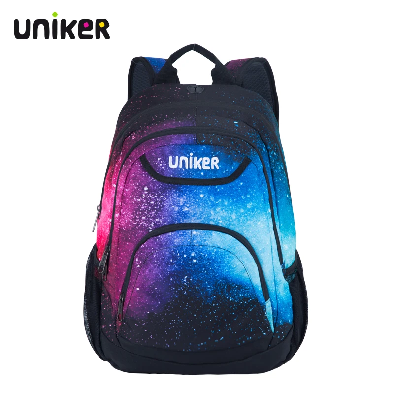 UNIKER large capacity side mesh elastic pocket Multiple Color Selection Custom logo backpack travel outdoor laptop backpack