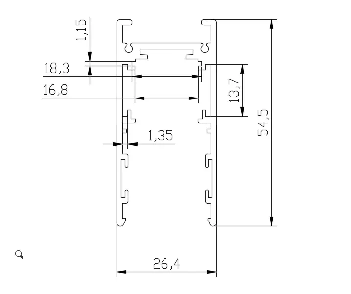 Housing Light Cover Light Fittings Lamp Accessories Plastic Extrusion Profile Led Magnet Rail Track System