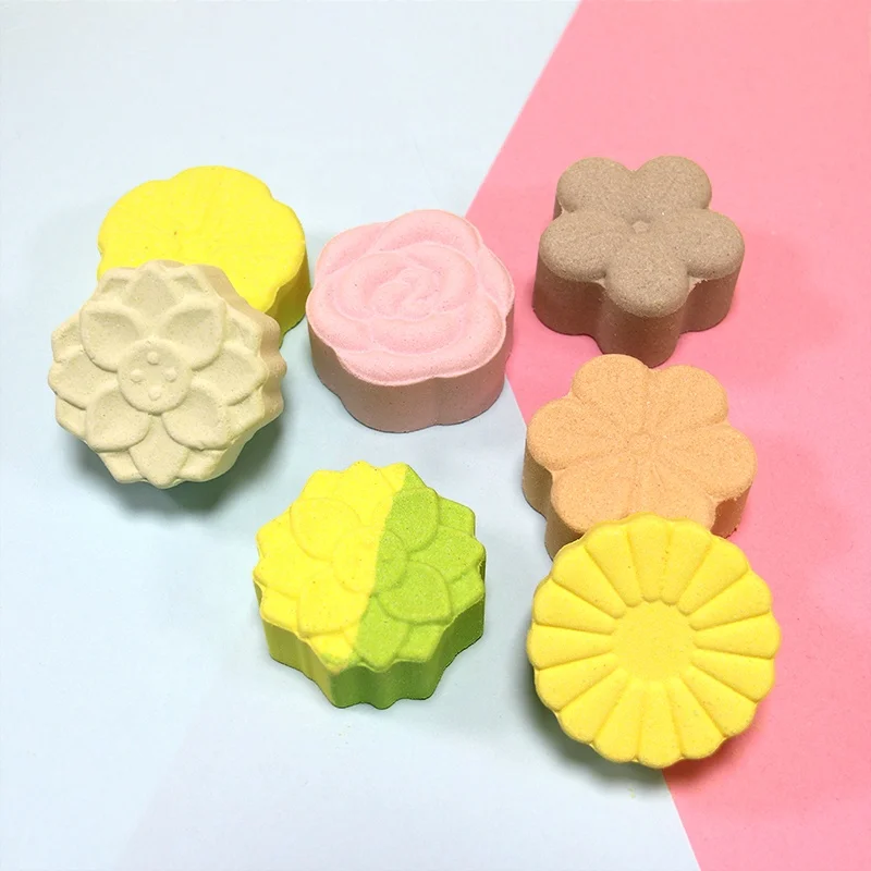 Luxury handmade aromatherapy natural vegan private label floral organic fizzy sea salt spa mini foot bath bomb