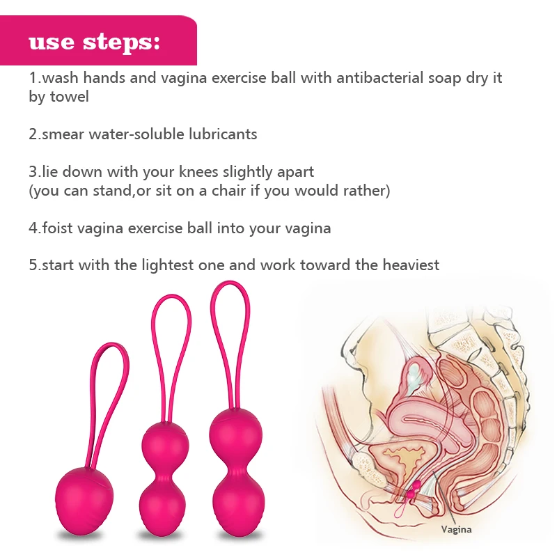 Vaginal Tighten exercise balls Female waterproof adult Sex Toy Kegel Ball Female Intimate Sex Toys
