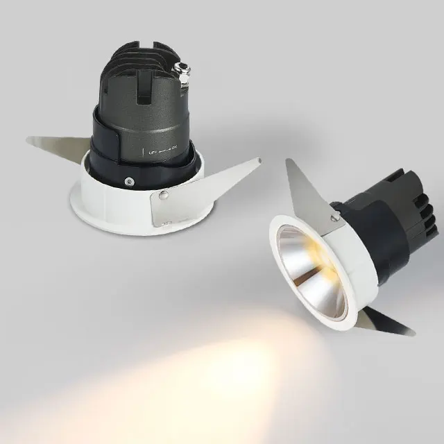 Cheap Fixtures Indoor Spot Down Lamp 3 4 5 7 8 9 W Ceiling Round Recessed Black Cabinet Spotlight