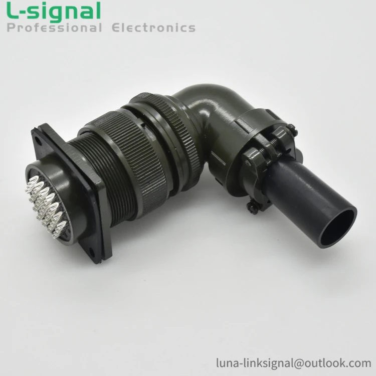 MS3108A-28-21P 37 Way Cable Mount Circular Connector Receptacle Connector