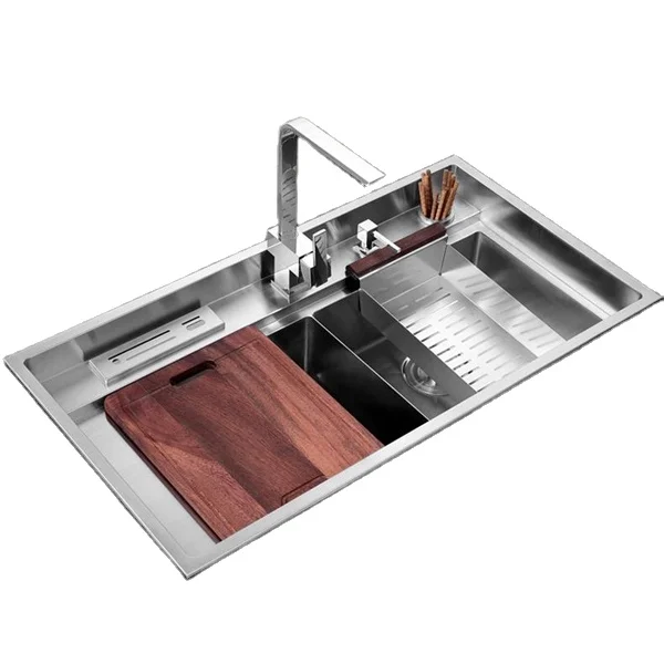 2015 New Square Kitchenware Stainless Steel Kitchen Sink Make By Hand_American Standard Kitchen Sink