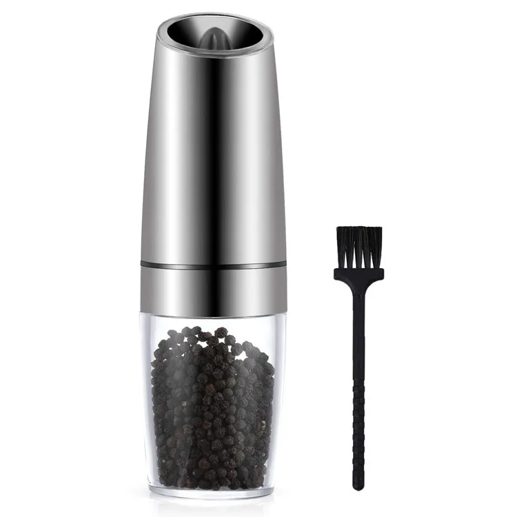 Manual Stainless Steel Salt and Pepper Grinder with Adjustable Fineness, Large Capacity