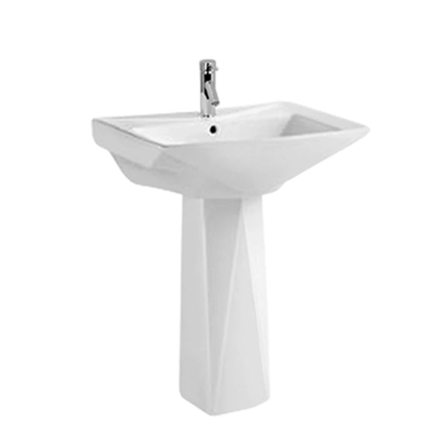 
high quality self-cleaning glaze china round shape bathroom ceramic pedestal wash basin sink 