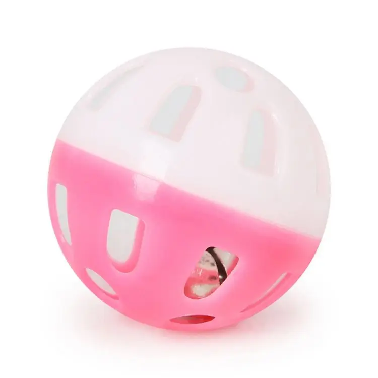 Good Quality And Interesting Pet Cat Interactive Plastic Hollow Ball Toy With Bell