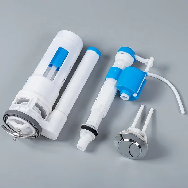 Medyag Cheapest One Piece Toilet Tank Flush Valves Dual Flush Round Button Adjustable ABS Accessories