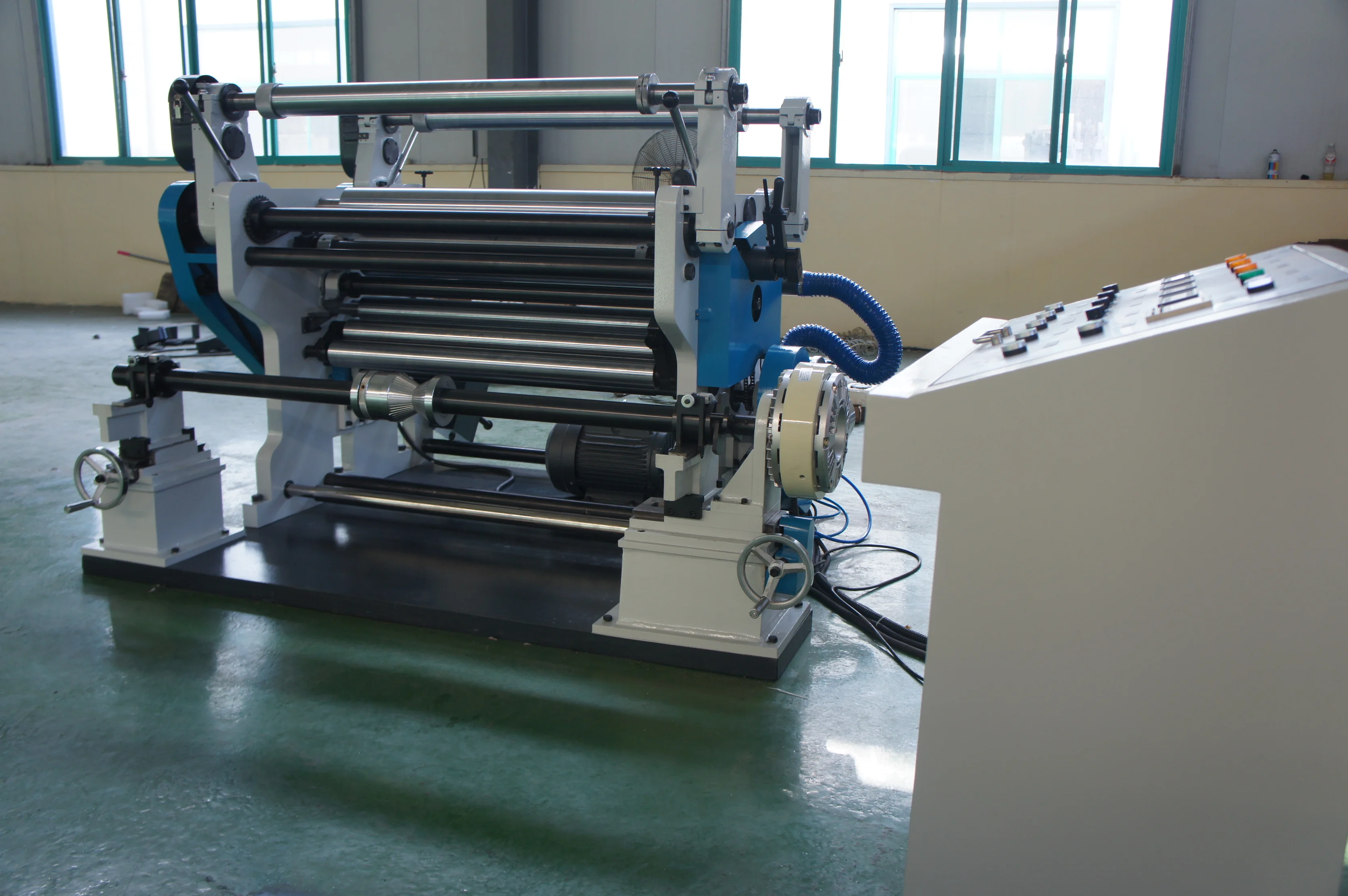 
Economic kraft/brown/tape/gold/siliver/film paper slitting machine rewinding machine for sale from BAOJI XINTAI 