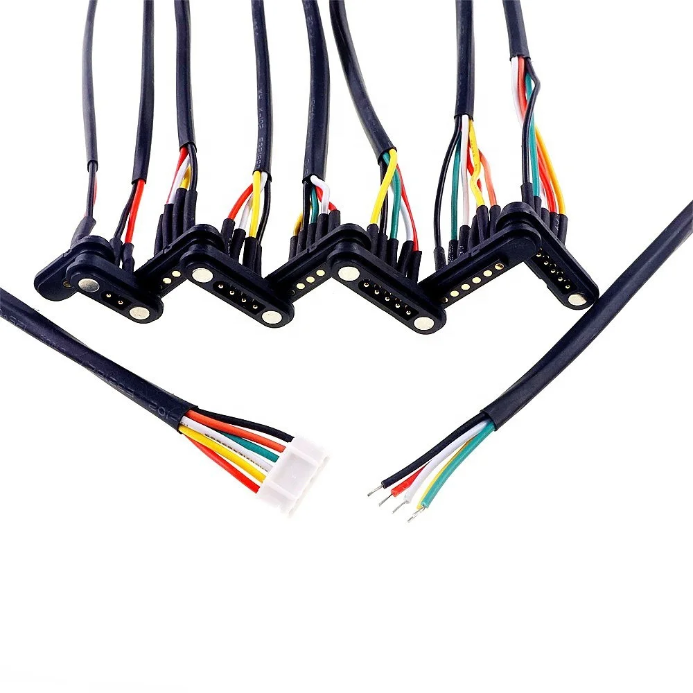 2A Waterproof Magnetic Pogo Pin Connector 2P 3P 4P 5P 6P Pogopin Male Female 2.54 MM Spring Loaded DC Power Socket