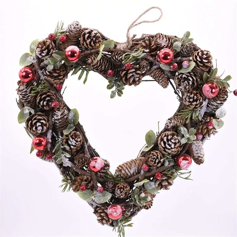 GY BSCI Natural Rattans Crafts Handmade House Use Decorative Hanging Christmas Bell