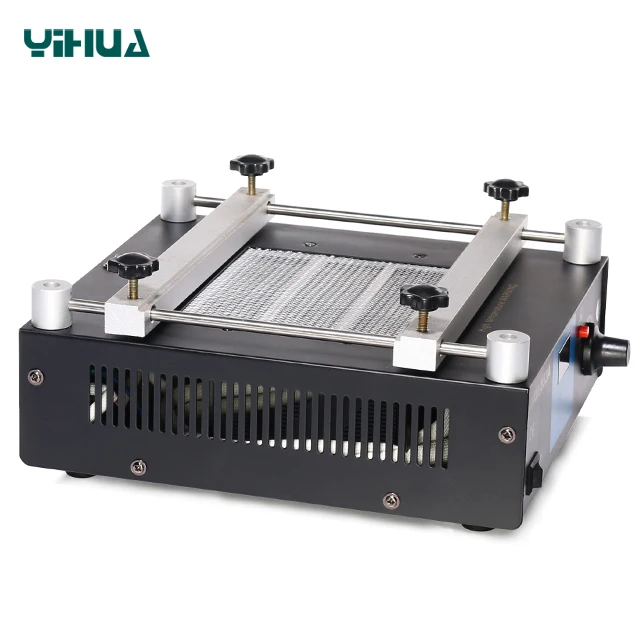 YIHUA 853A SMD BGA rework soldering station preheating desoldering welding tools PCB holder rework soldering station