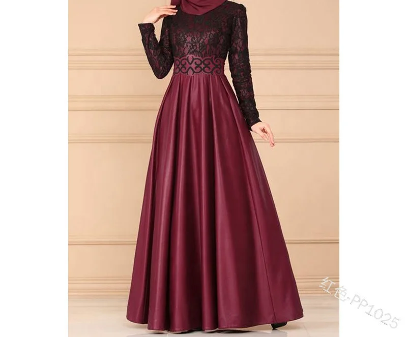 SIPO Eid Fashion Design Lace Abaya Prayer Dresses Muslim New Design Islam Abaya Long Sleeves Embroidery Hijab Habaya