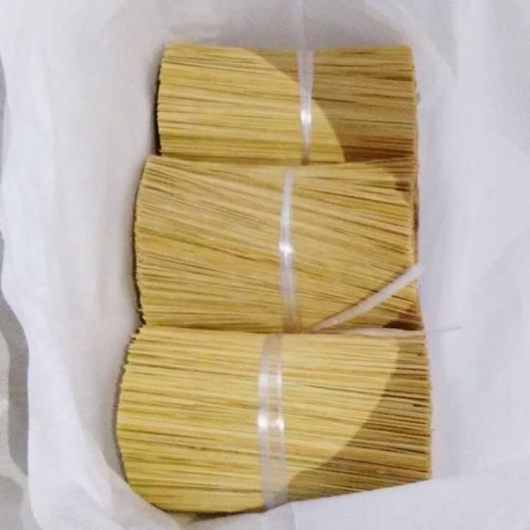 Natural Material Dia 1.3mm 8 & 9 Inch Customized Length Round Bamboo Stick for Making Incense