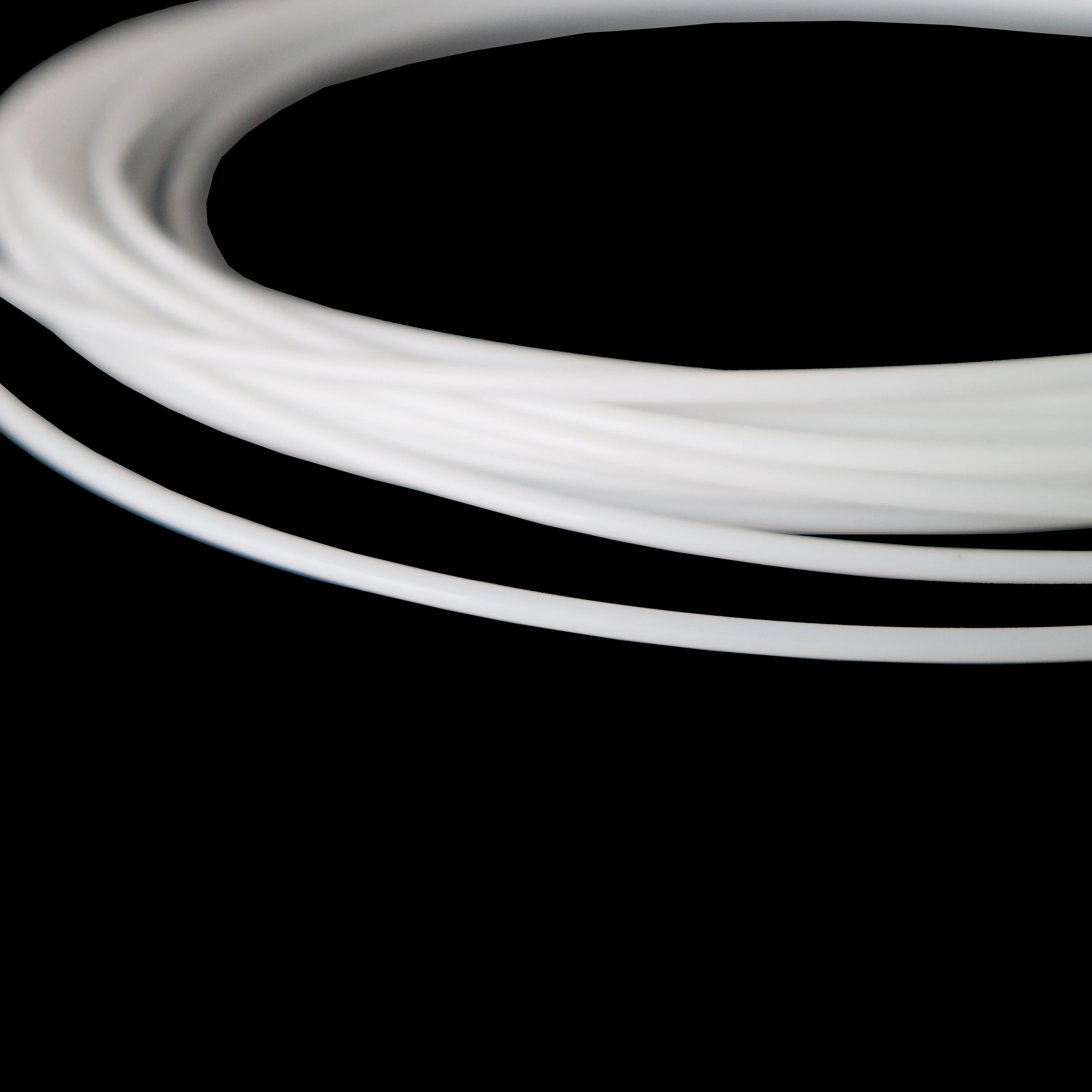 Cream white  8mm Plastic side light optic fiber light