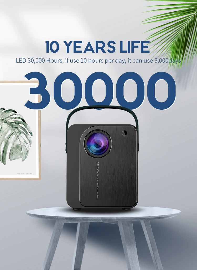 Умный USB Wifi Micro LED домашний кинотеатр мобильный проектор 1080p поддерживаемый Портативный ЖК-телефон 4K