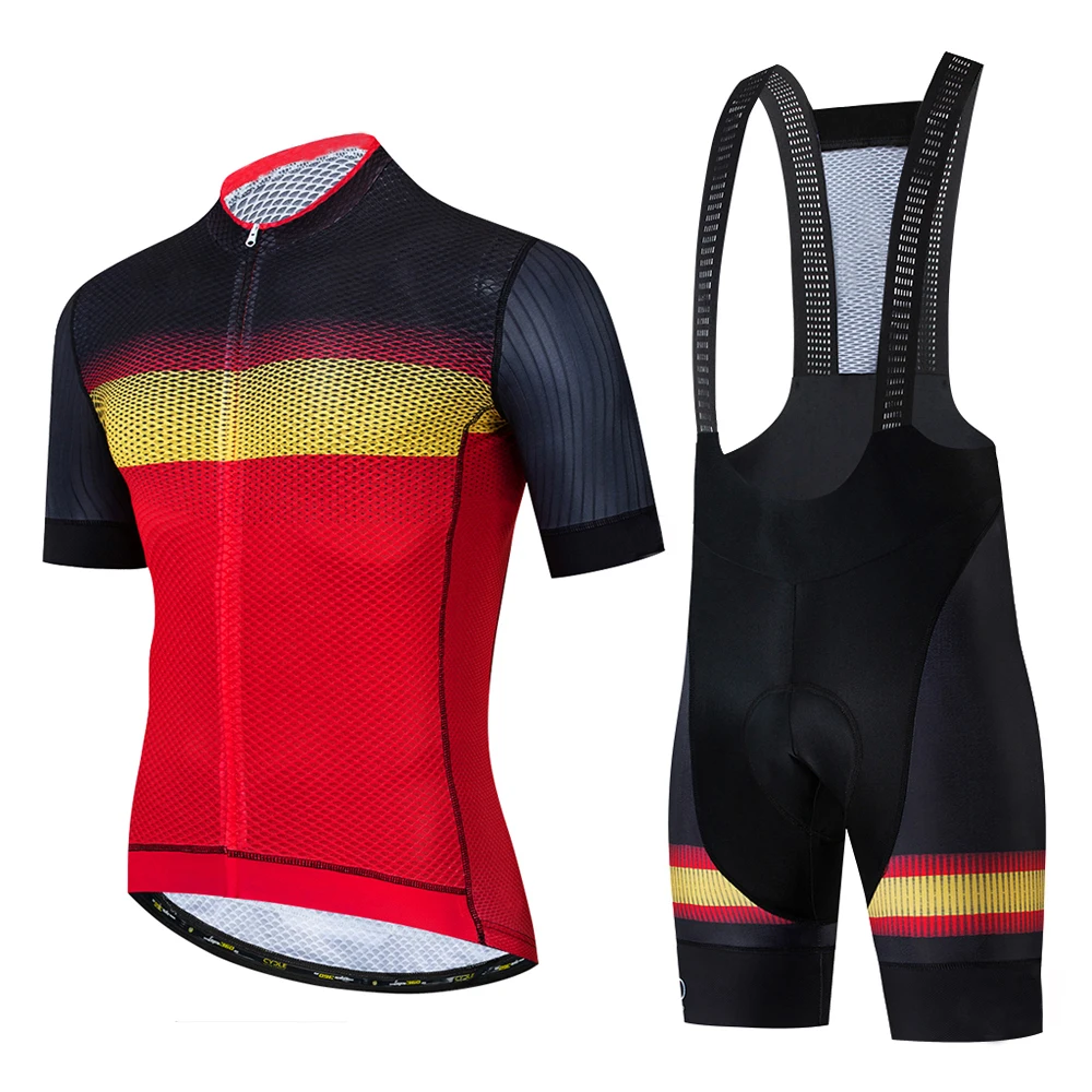 Custom Logo Design Bike Jersey Men Cycling Wear Bib Set