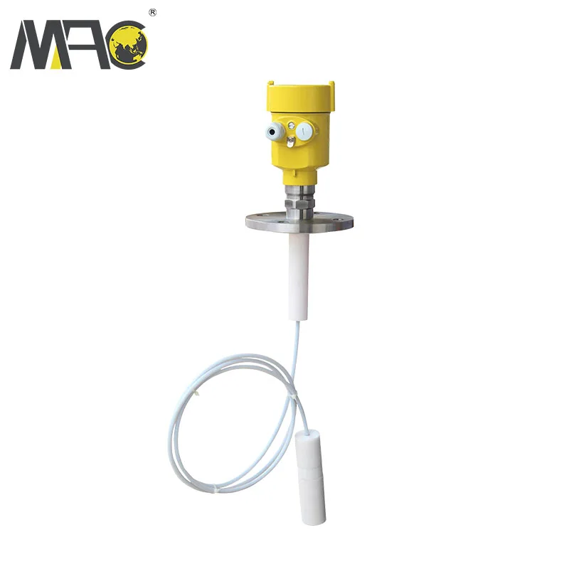 Macsensor flange type 030m 30m or 70m microwave pulse radar level transmitter for waste water tank