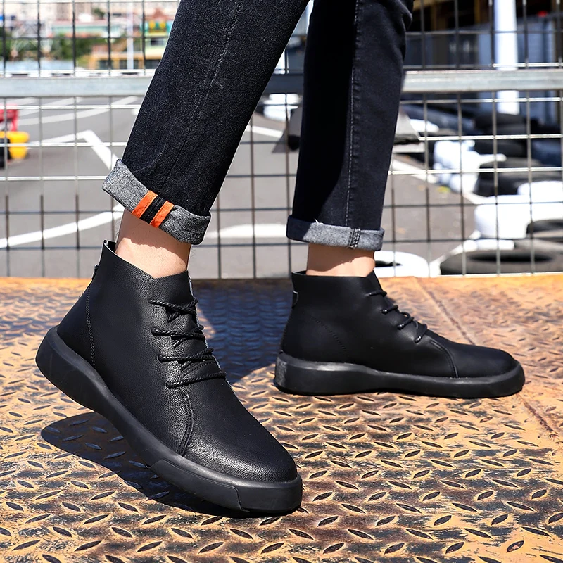 
Wholesale fashion lace leather design casual shoes 