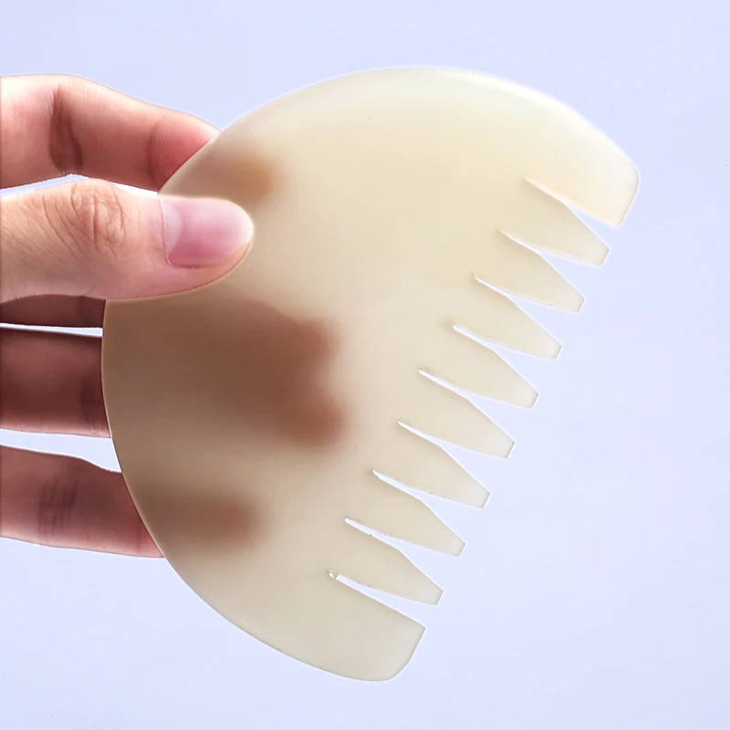 Crystal Comb Jade Gua Sha Hair Massage Natural Real Jade Comb Jade Gua Sha With Comb