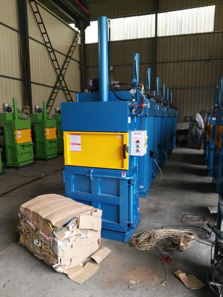 Electric Vertical Hydraulic Cotton Baler Textile Cloth Recycling Bailing Machine/Hydraulic Waste Bale Press Machine