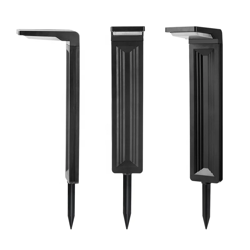 2023 Modern Outdoor Led Solar Bollard Light Courtyard Decoration Ip65 Waterproof Path Landscape Garden Solar Lawn Light