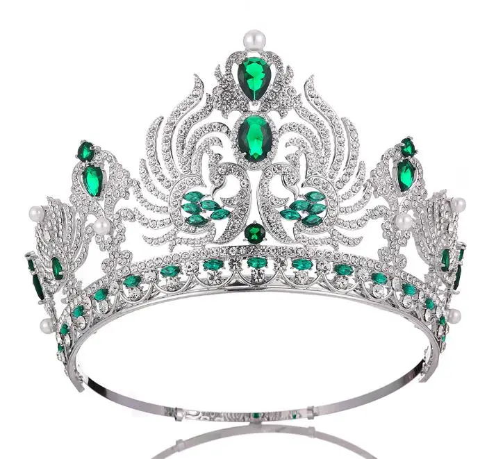 New Hot Selling Products Wholesale Custom Made Zircon Large Pageants Fashion Design Christmas Tiara Crown