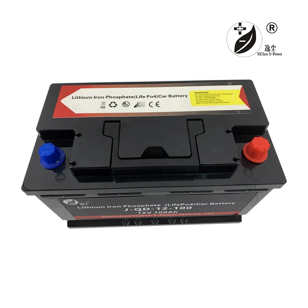 Yichen YCST-12100S Car start Lifepo4 Lithium ion battery pack CCA 1100 12 V 100 Ah 12V 100Ah With BMS