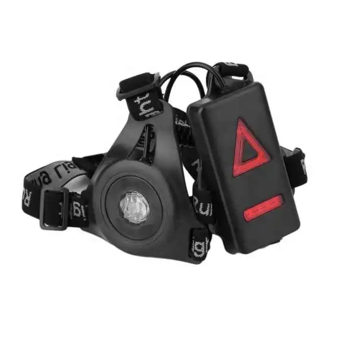 Ночной беговой фонарик с сигнальными огнями нагрудный фонарь для повышенной видимости спортивная обувь освещение USB перезаряжаемый