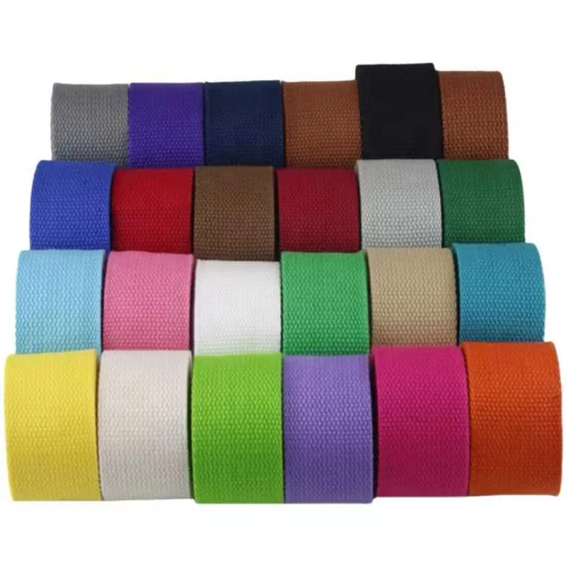 Hot sale 2.5/3.2/3.8/5cm cotton webbing strap for bags