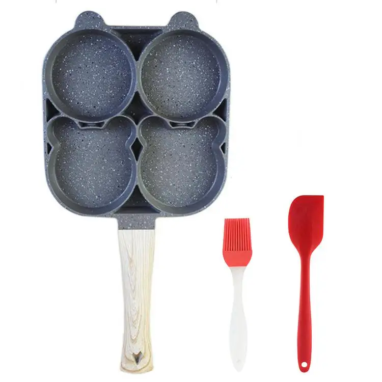 
Egg Frying Pan 4 Cup Nonstick Egg Cooker Pan Pancake Griddle 