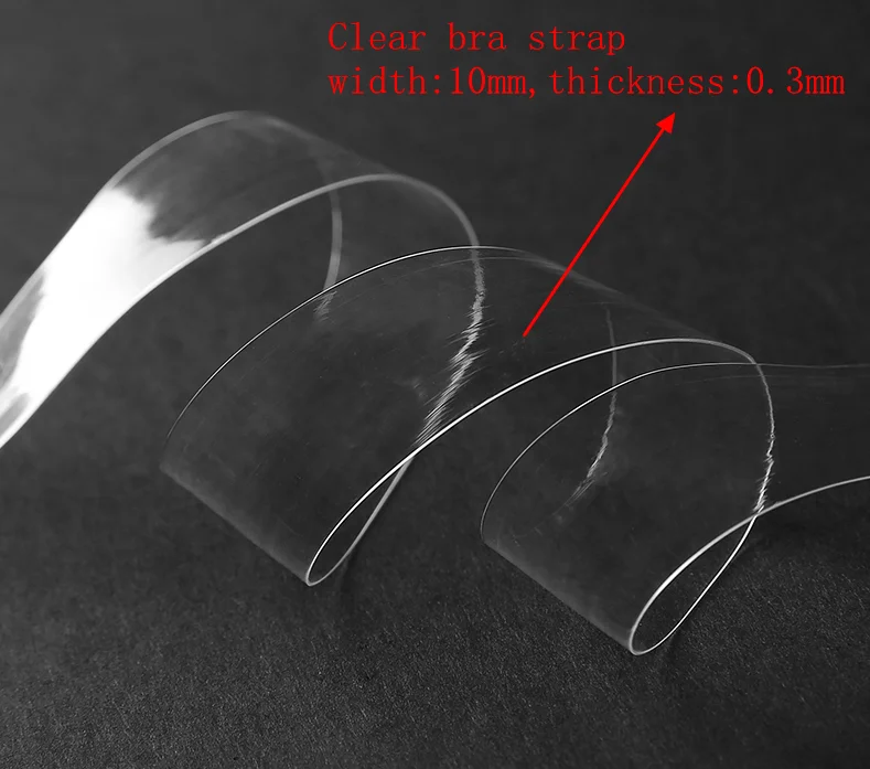 High Quality Invisible Clear Elastic Shoulder Tape TPU No-slip Adjustable Shoulder Bra Strap