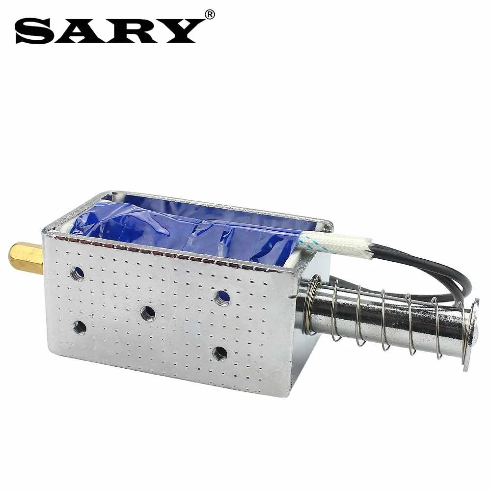 12V24V Solenoid Electromagnet Push Pull Through Type magnet Long stroke 30mm LY1264B Small electromagnetic valve