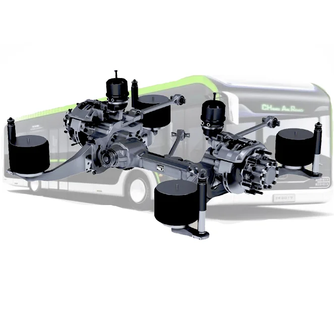 Factory Outlet YUTONG bus Axle Part With Electric Brake Assembly Low floor type axl air bag For coach /car