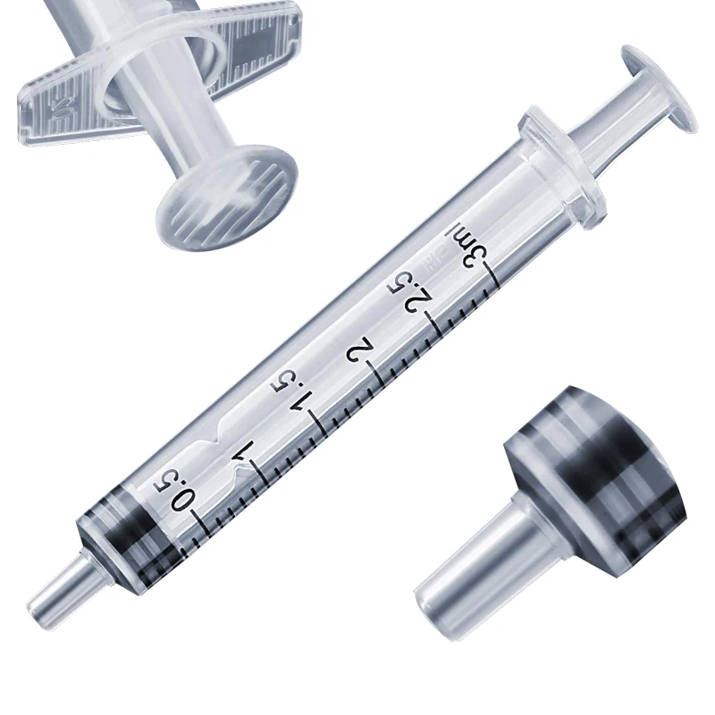 Healthy Choice, Plastic White Disposable Syringe with Needle
