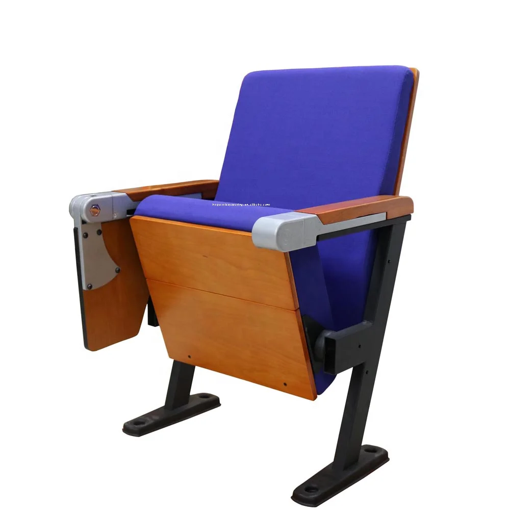 Cheap Price Auditorium Chair Theater Furniture Chairs for School, University, Church and Conference Hall W/ Writing Pad