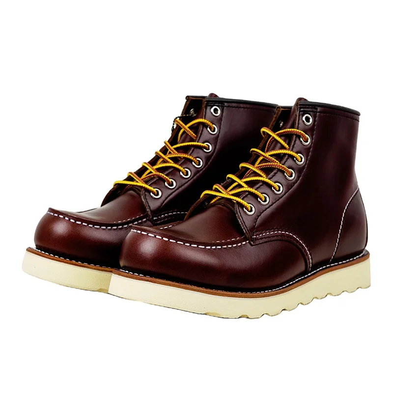 Fashionable New Style Shoes Leather Mens Boots High-Top Cowhide Boots Goodyear Stitching Technology Boots