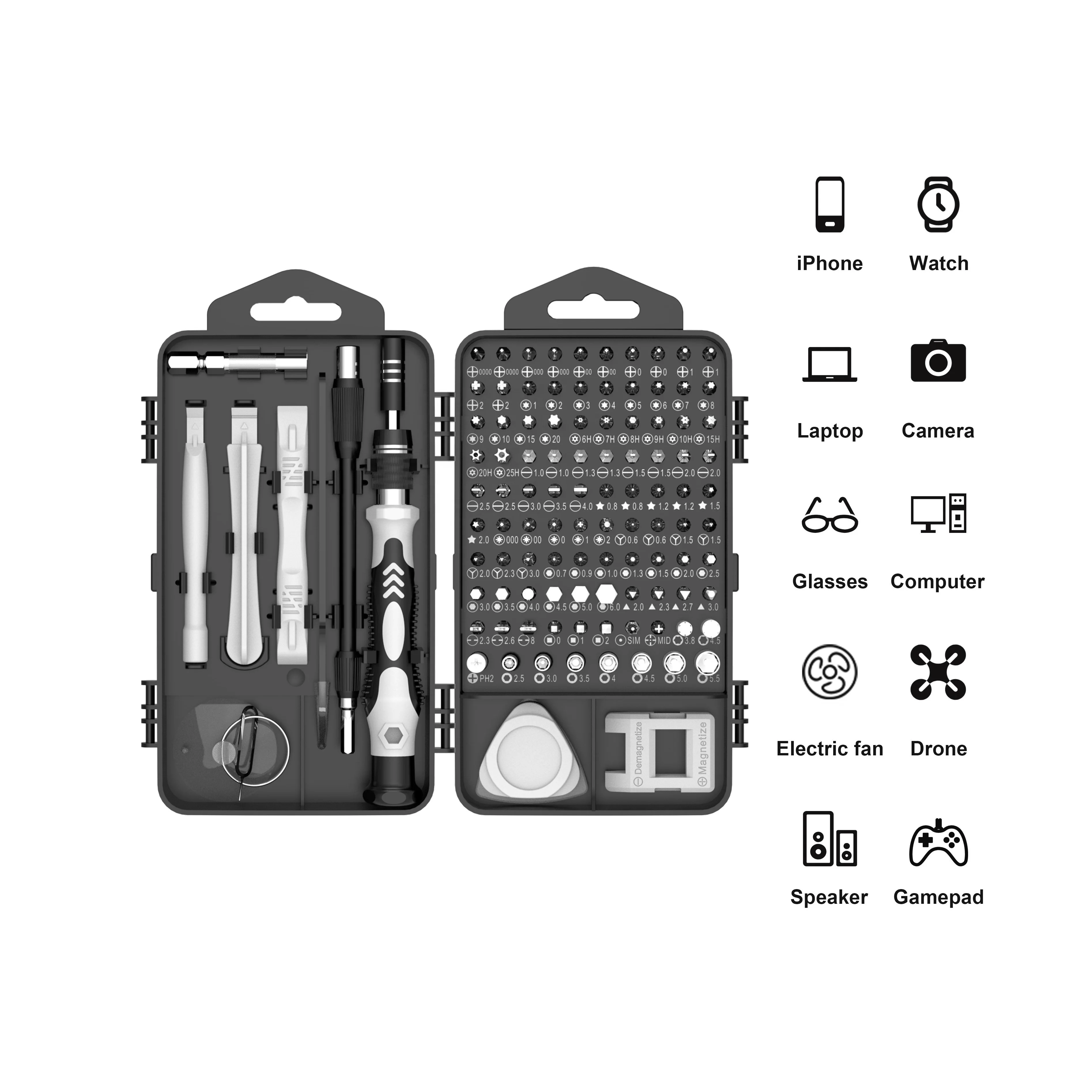 117-In-1 professional custom mobile tools phone repair Hand Tools Kits  precision screwdriver set