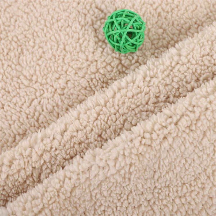 Shaoxing factory fashion tela sherpa fleece fabric for blanket