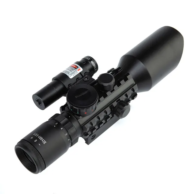 SPIKE 3-10X42E(M9) Red /green Illumination Optics Scope with Red Laser