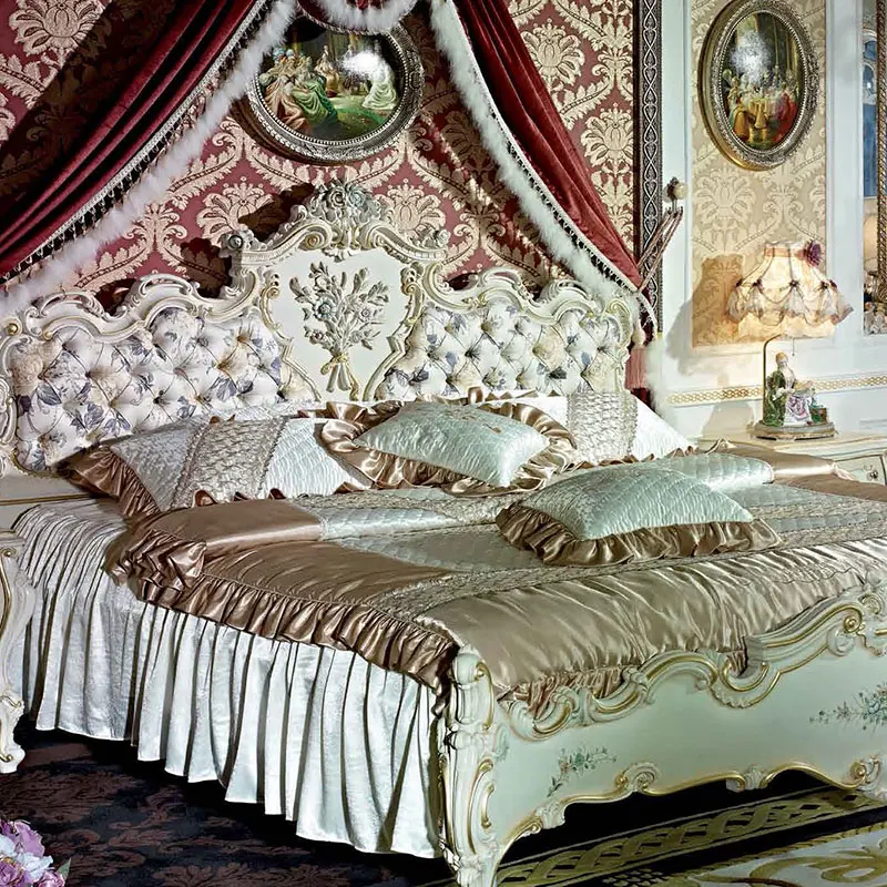 Bedroom Furniture Design Wooden European Style North Europe China Antique Set Wood House Room Solid South Material Origin Type