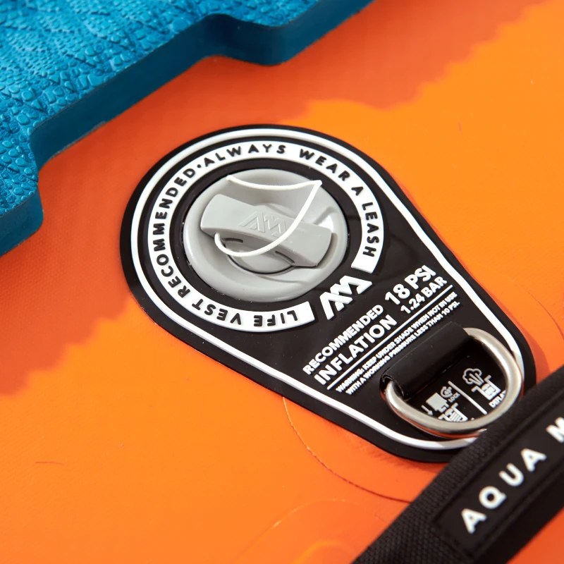 Aqua Marina Rapid - White water Inflatable Stand-up Paddle Board (iSUP), 2.89m/15cm, with river leash