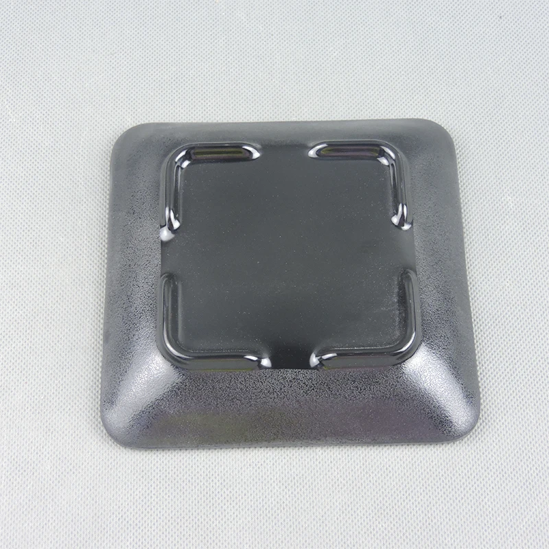 Factory Supply New Style Matte Black Melamine Square Platter For Restaurant