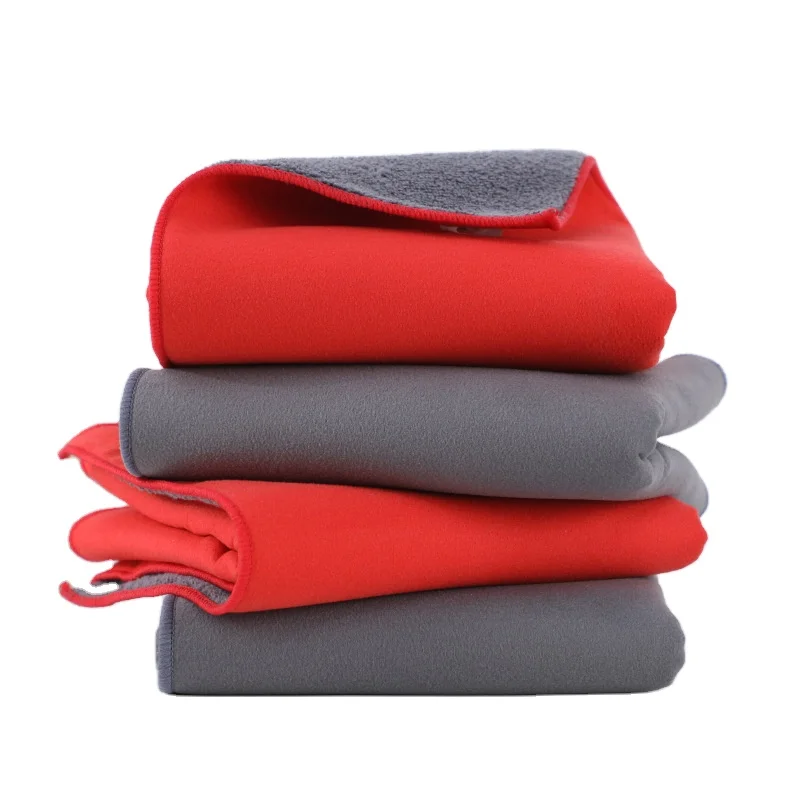 Super Absorbent Plush Towel Non-Scratch Double Layer suede car clean towel Microfiber Cleaning Towels for Cars