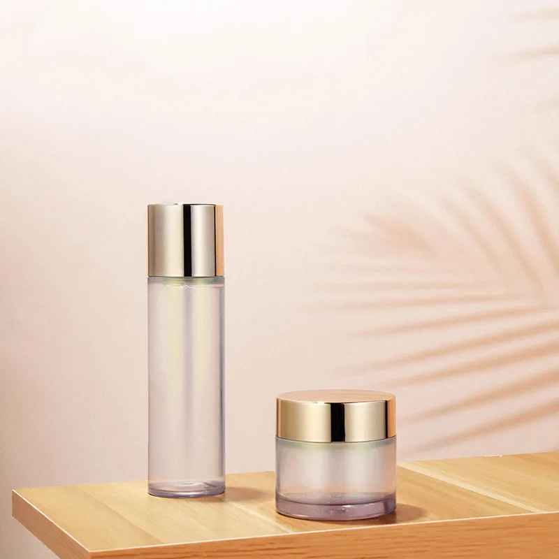 50g 100g 50ml 120ml 150ml  cover cosmetic packaging set skin care plastic tonner bottle set