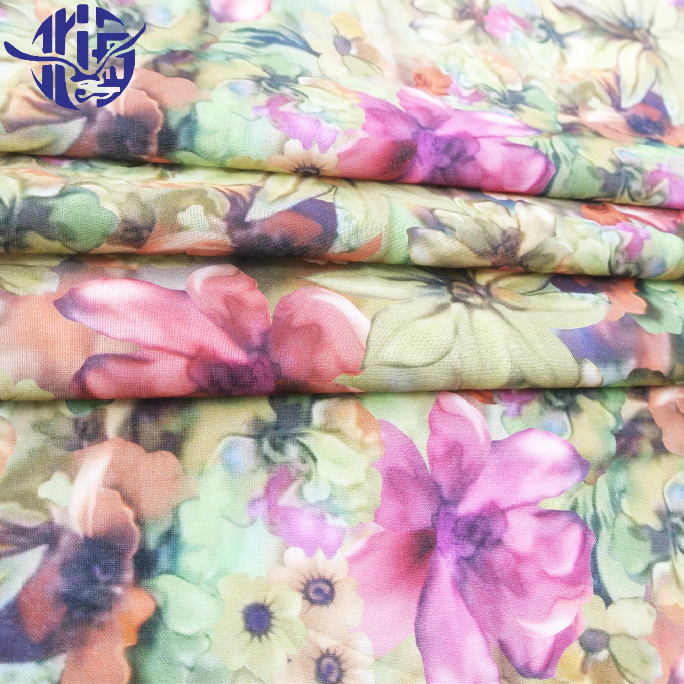 
Wholesale textile best selling digital printing stock lot cotton rami fabric 