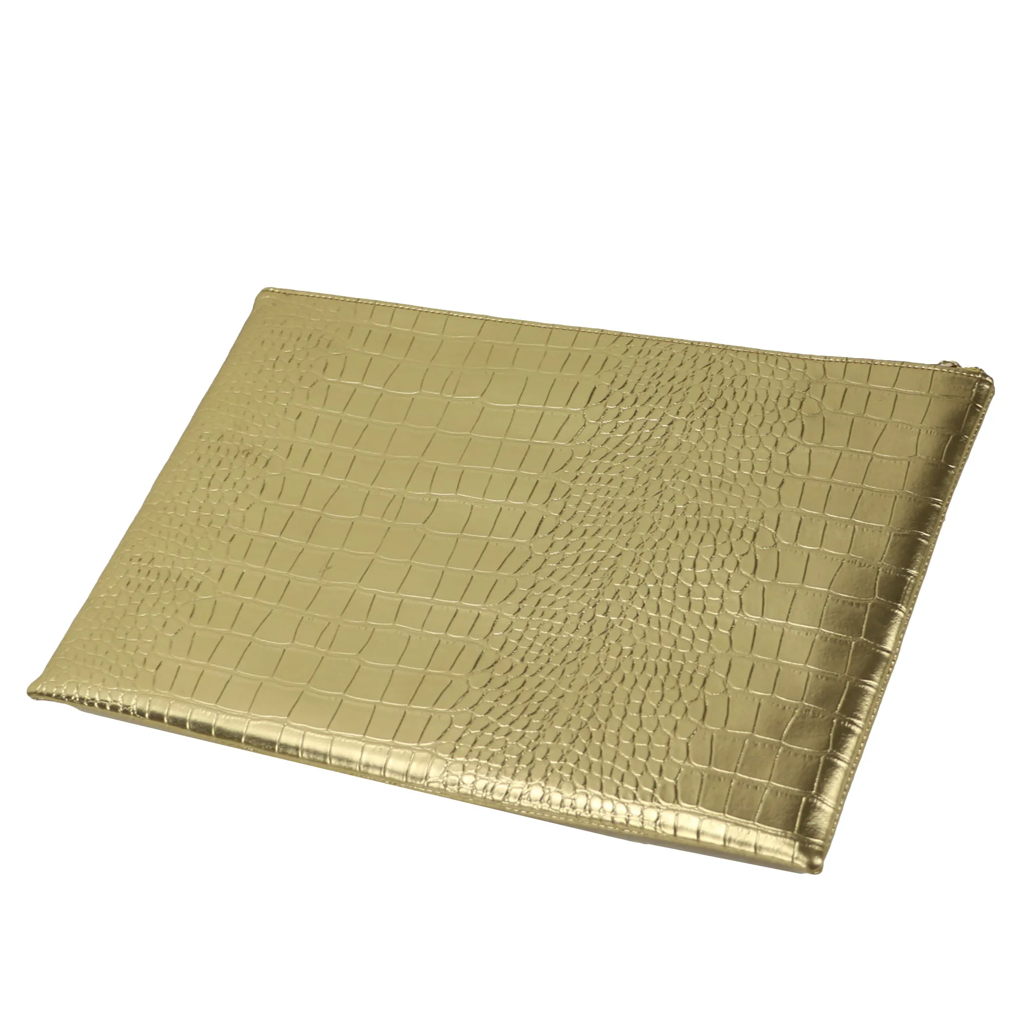 cheap price crocodile embossed PU leather clutch ladies hand bags